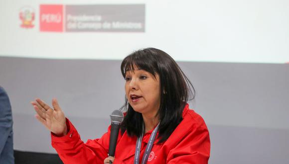 Mirtha Vásquez aseguró que quieren trabajar con el empresariado para reactivar la economía. Foto: archivo Twitter PCM