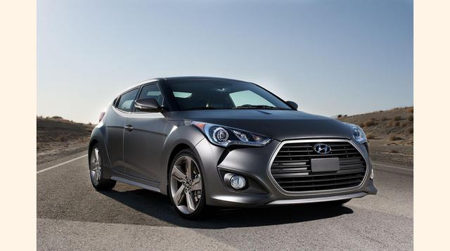 Veloster (Hyundai). Con el motor gasolina de inyección directa del Veloster (Gamma 1.6 GDi), se  ofrece tanto un consumo reducido como un bajo nivel de emisiones.
