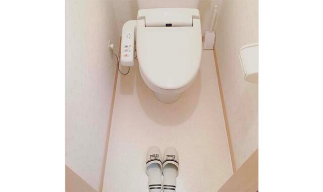 Pantuflas especiales para el baño. En cada casa seguramente encontrarás este tipo de pantuflas. Para los japoneses, incluso el baño más limpio se considera el lugar más sucio de la casa, y no pueden entrar ahí con el mismo calzado que usan para caminar po