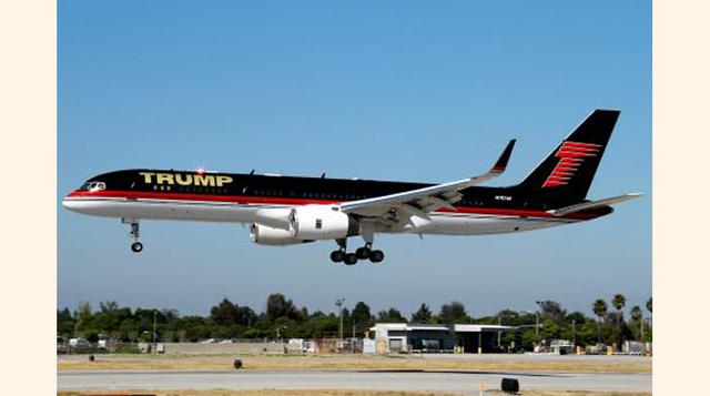 Boeing 757 – La nave de Donald Trump. Este controversial millonario, precandidato a la presidencia de Estados Unidos, debió comprarle el avión a Paul Allen, cofundador de Microsoft, para poder entrar en la lista de dueños de los 10 aviones más caros del m