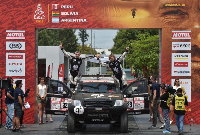FOTO 3 | 5: los años que ha tenido que esperar Perú para reecontrarse con el Dakar. Unos 25 pilotos y copilotos representarán al país inca, entre ellos Nicolas Fuchs, 12º en 2017 en autos. (Foto: AFP)