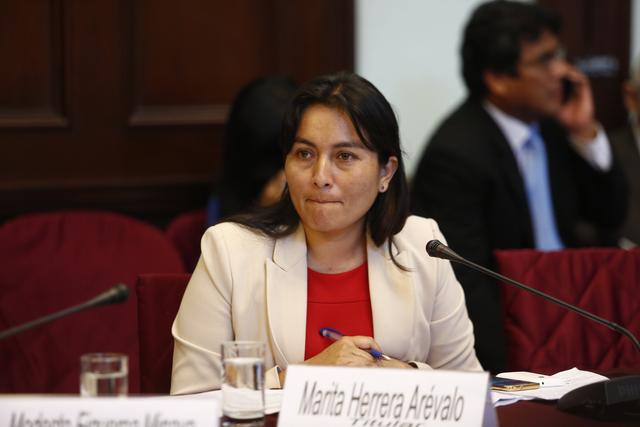 Marita Herrera fue una de las congresistas que renunció a Fuerza Popular con Kenji Fujimori. (Foto: GEC)