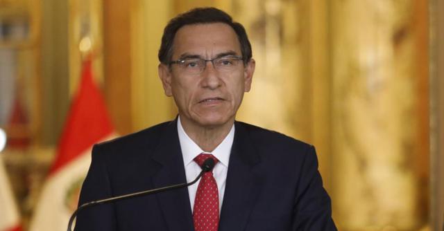 FOTO 6 | El presidente Martín Vizcarra, desmintió la aseveración del canciller Marcelo Ebrard sobre la negativa de Perú para que el avión mexicano con el expresidente Evo Morales a bordo aterrizara en suelo nacional para el abastecimiento de combustible. Vizcarra dijo que se dio facilidades para que crucen espacio aéreo peruano y se dirijan a México. (Foto: GEC)