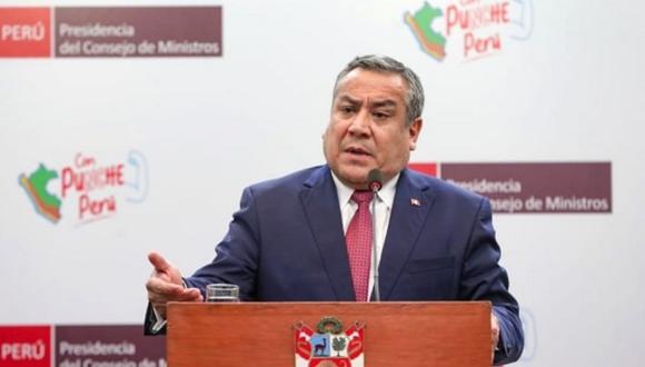 El presidente del Consejo de Ministros, Gustavo Adrianzén, negó que se vayan a dar renuncias en el Ejecutivo.