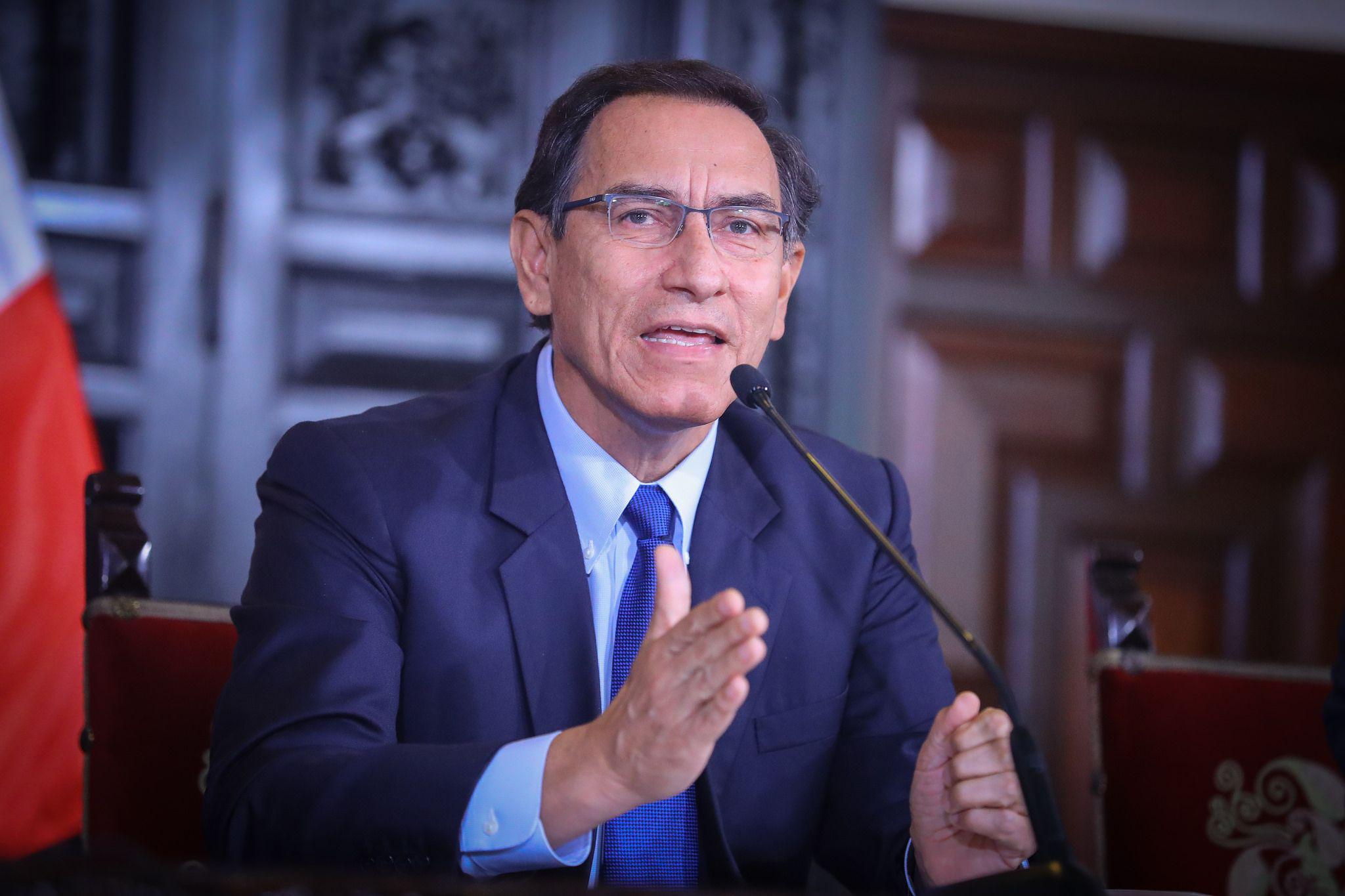 Presidente de la República, Martín Vizcarra, ofreció conferencia de prensa. (Foto: Presidencia).