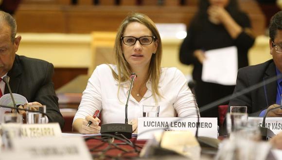 Luciana León, integrante de la Comisión Permanente, tiene 36 meses de impedimento de salida del país por el caso Los Intocables Ediles. (Foto: GEC)