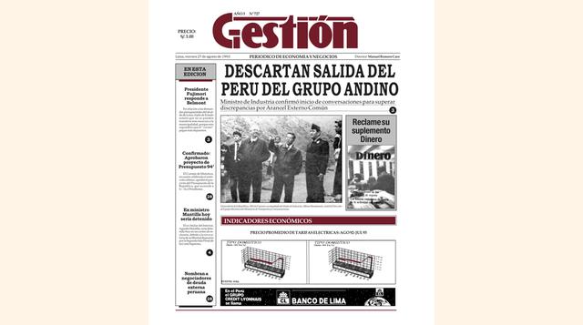 Salto. Antes de ser diario, Gestión fue una revista de economía y negocios. De aquella etapa, aún queda una persona trabajando en el periódico.