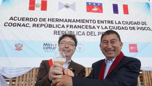 Perú y Francia presentaron hoy el coctel “PisCognac Sour". (Foto: Andina).