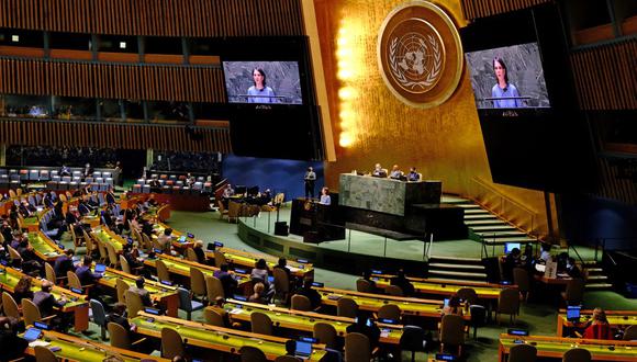 Asamblea General de la ONU vota sobre la guerra entre Rusia y Ucrania tras dos días de discursos. (ANDREA RENAULT / AFP).