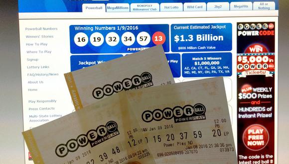 La lotería Powerball continúa sorteando millones de dólares entre su público (Foto: AFP)