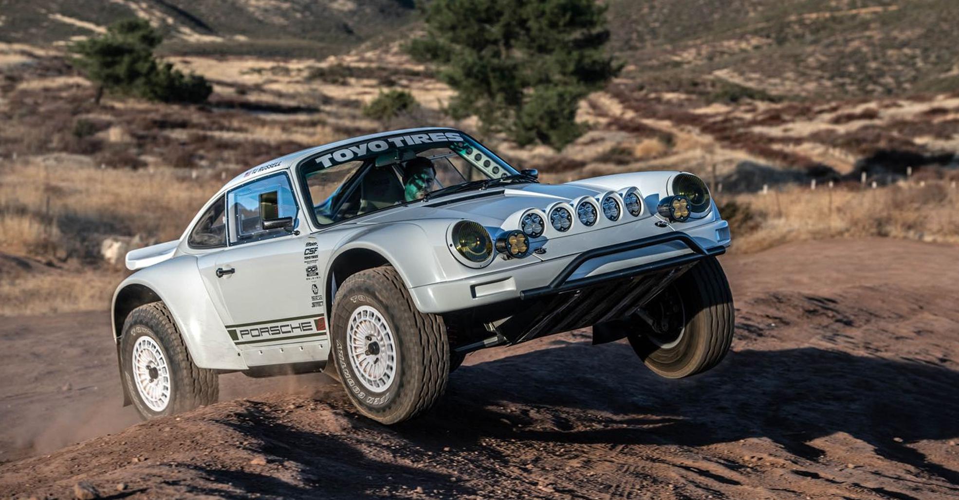 El Baja 911 fabricado por TJ Russell se basa en un Porsche 964 Cabriolet. Foto: Drew Phillips
