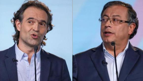 Federico Gutiérrez (derecha) y Gustavo Petro son favoritos para ganar las elecciones presidenciales en Colombia. (FOTO: César Melgarejo, EL TIEMPO).