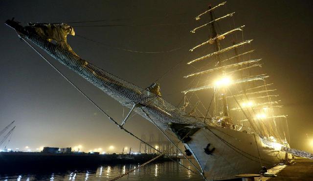 El periodo de pruebas concluirá en la primera semana de julio y luego el buque zarpará al sur, al puerto de Matarani y luego virará a Paita en Fiestas Patrias (foto: Ministerio de Defensa).