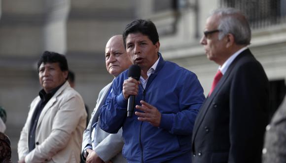 Pedro Castillo cuestionó al Congreso por no autorizar su viaje a Europa, durante su reunión con trabajadores mineros. (Foto: Presidencia de la República)