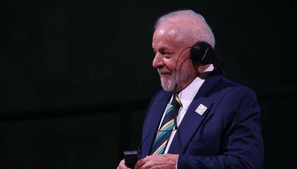 Luiz Inácio Lula da Silva en la conferencia climática COP28 en Dubai, días antes de viajar a Río de Janeiro para una cumbre del Mercosur.