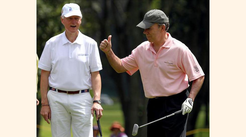 Presidente de Colombia, Juan Manuel Santos, es gran aficionado al golf.