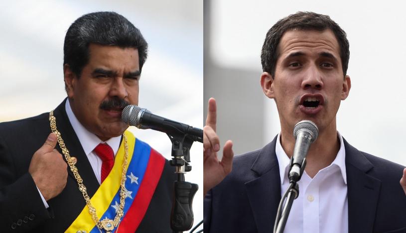 Nicolás Maduro había anunciado el rompimiento de relaciones con Estados Unidos, pero Juan Guaidó respondió a través de la red social Twitter. (Foto: EFE)