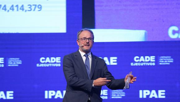 El presidente de la Sociedad de Fomento Fabril (Sofofa), Bernardo Larraín, se presentó en CADE 2018.