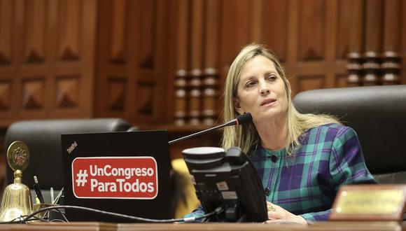 María del Carmen Alva dijo que hará un peritaje al audio difundido. Foto: archivo Congreso