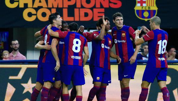 El FC Barcelona volvió a sonreír con un gran triunfo sobre el Real Madrid en su gira por los Estados Unidos. (Foto: AFP)