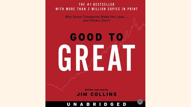 <b>"Good to Great"</b> por Jim Collins Para inspirar un mayor liderazgo. Tendrá 10 horas y 4 minutos. Otro clásico, este libro es apropiado para cualquier persona en una posición de liderazgo y es perfecto para empresas de todos los tamaños, des