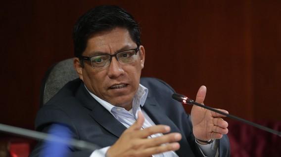 El ministro de Justicia, Vicente Zeballos. (USI)