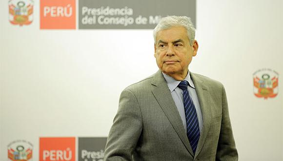 Jefe del Gabinete Ministerial, César Villanueva, participó en el Consejo de Ministros luego de resultados a boca de urna del Referéndum 2018. (Foto: Agencia Andina)