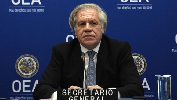 Luis Almagro, secretario general de la OEA. (Photo by EVA HAMBACH / AFP)