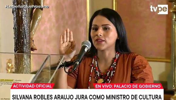 La congresista Silvana Robles es la nueva ministra de Cultura. (Foto: Captura TV Perú)