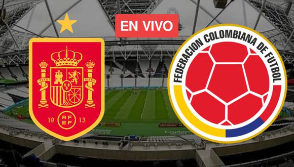 España se mide a su similar de Colombia este viernes 22 de marzo desde el Estadio Olímpico de Londres (Foto: Wikipedia/Composición Mix)