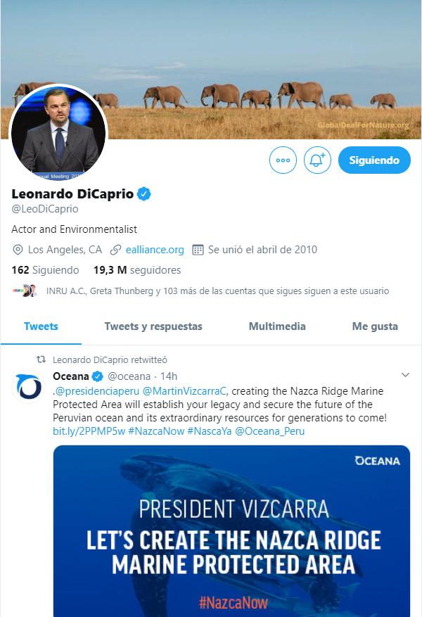 Este fue el mensaje del actor en Twitter.