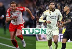 TUDN y ViX Premium televisaron el partido Bayern 2-2 Real Madrid (30/04/2024)
