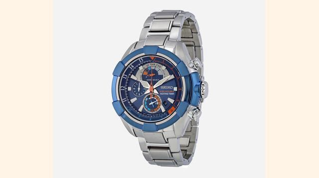 Seiko Velatura Yachting Timer. La vela es uno de los poco deportes que cuentan con relojes creados ex profeso para su práctica. Uno de los más interesantes es esta pieza de la casa japonesa realizada en acero (47 mm) y un completo sistema de cronógrafo qu
