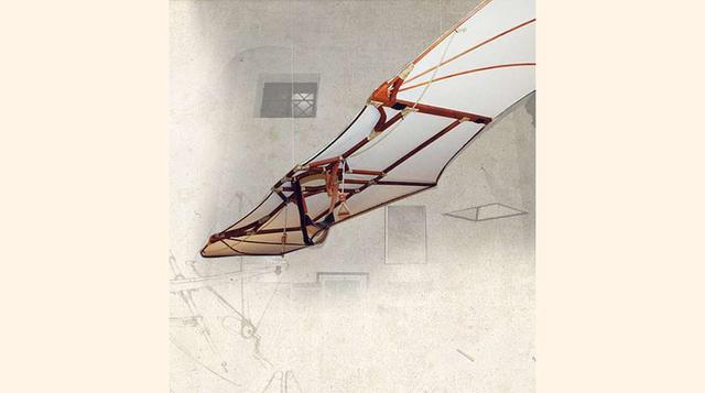 FOTO 5 | Aladelta, se parece mucho al modelo actual y consiste en una gran ala capaz de planear en la que el piloto lo iba contralando desde abajo, con cuerdas y presillas.