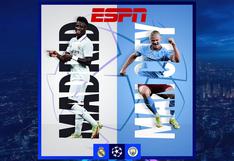 ESPN transmitió el partido Real Madrid 1-1 (4-3) Manchester City (17/04/2024)