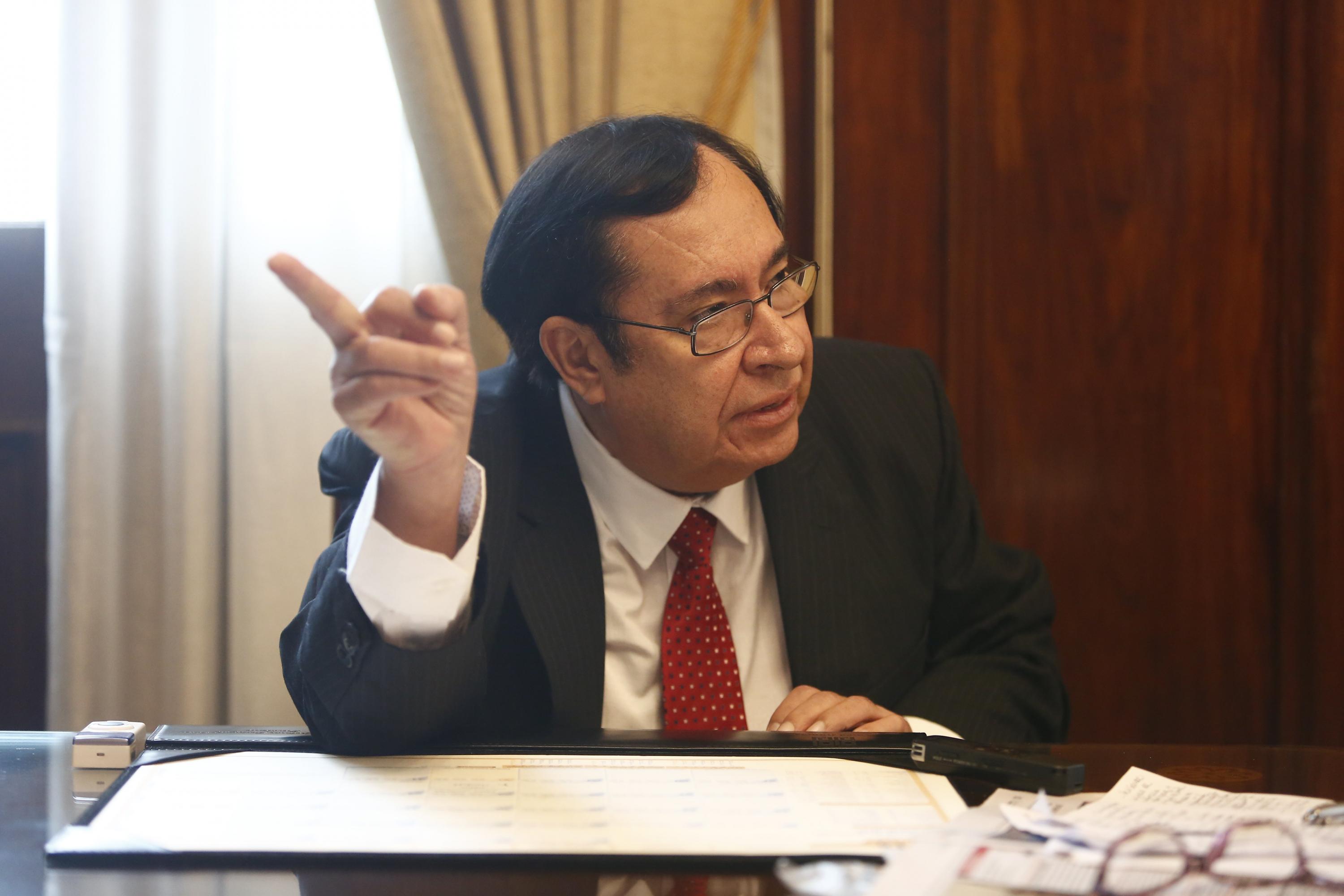 Víctor Prado Saldarriaga, presidente del Poder Judicial. (Foto: USI)