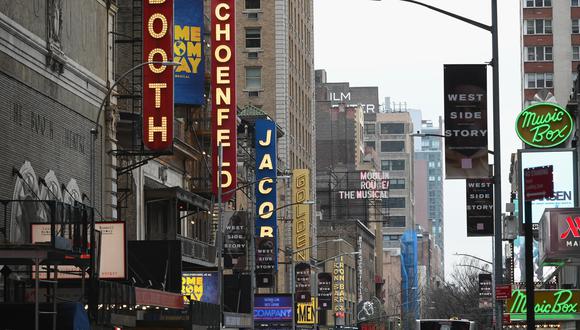 Las fechas para el regreso de cada espectáculo de Broadway serán anunciadas a medida que las producciones lo determinen, dijo la Liga en un comunicado. (Foto: AFP)