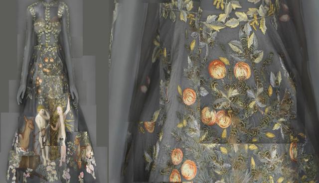 FOTO 7 | Los vestidos son exhibidos en las alas Bizantina y Medieval, y en la arquitectura monástica de los Claustros: un guiño a la procedencia de los atuendos y un mensaje, que la moda es, después de todo, arte. (Foto: metmuseum)