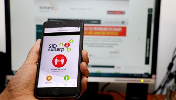 App Sunarp. (Foto: Difusión)