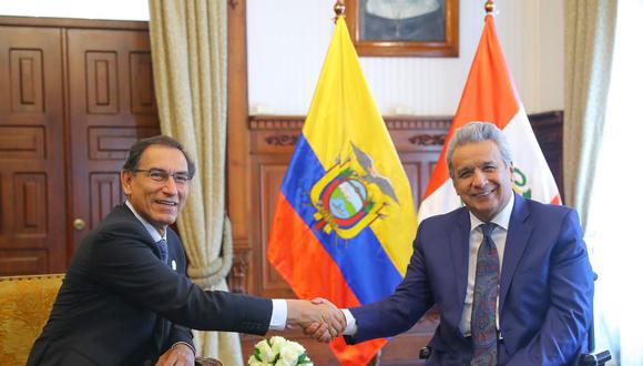 El presidente Vizcarra realiza una visita de Estado a Ecuador, en el marco del cual se conmemoraron los 20 años del Acuerdo de Paz de Brasilia, entre ambos países. (Foto: Presidencia)