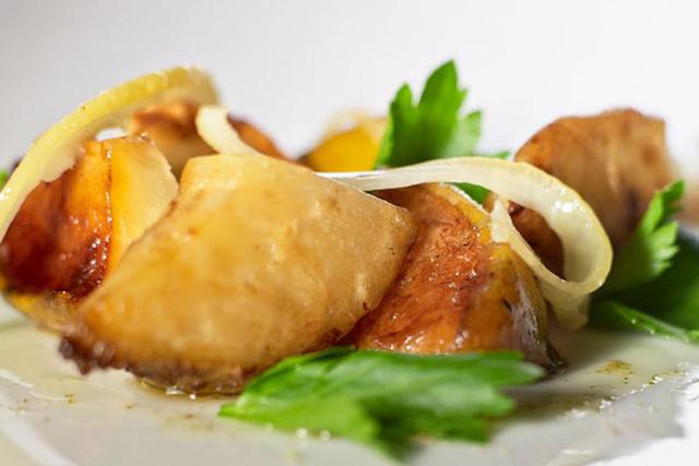 12. Restaurante "Arpège" en Paris (Francia). Celeri aux poires fumeees et citron confit (Foto: DosSantos_Lemone)