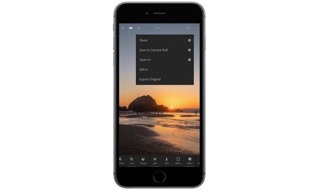 Adobe Lightroom. Te ofrece un modo de cámara que pone a tu disposición herramientas profesionales para hacer y procesar tus fotos. Lo único que tienes que hacer es activar las funciones de disparo avanzadas y podrás ajustar exposición, velocidad de obtura