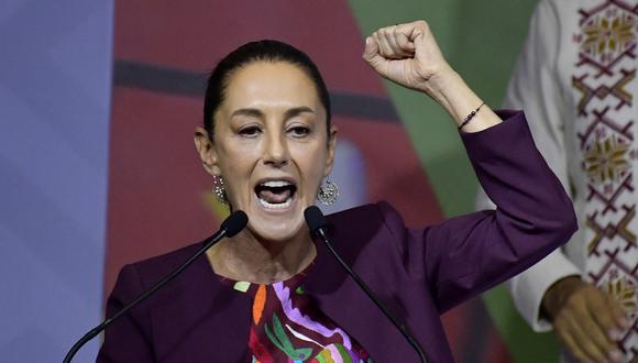 La exjefa de Gobierno de la Ciudad de México y candidata presidencial por el partido Morena, Claudia Sheinbaum. (Foto de CLAUDIO CRUZ / AFP)