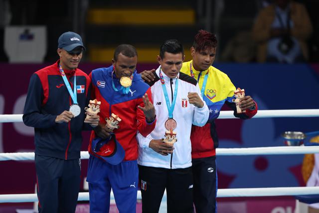 Leodan Pezo: Medalla de bronce en Boxeo. (Foto Hugo Pérez / GEC)