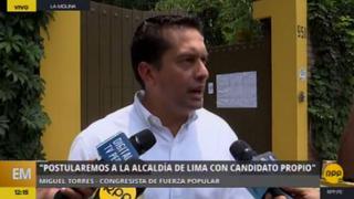 Fuerza Popular postulará con candidato propio a la alcaldía de Lima