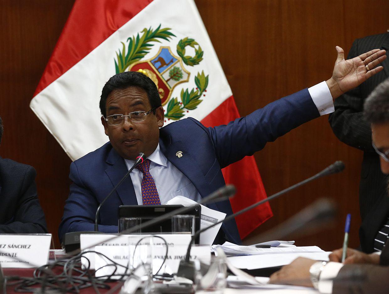 El presidente de la Subcomisión de Acusaciones Constitucionales, César Segura, lleva meses sin priorizar el caso de Pedro Chávarry. (Foto. GEC / Video: Canal N)