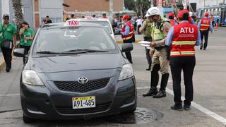 ATU aclara que taxistas no pueden circular durante horas de inmovilización social obligatoria