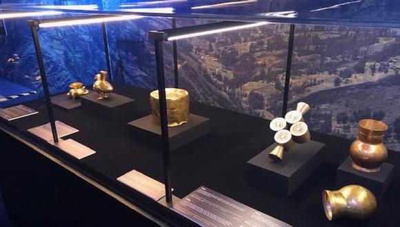 Dicha muestra pertenece al Museo de Oro del Perú, y está compuesta por una colección de 100 piezas metalúrgicas en oro provenientes de la época inca y de diferentes culturas pre colombinas como Huari, Mochica, Lambayeque, Vicus, Chimú, Cupisnique (Foto: Difusión)