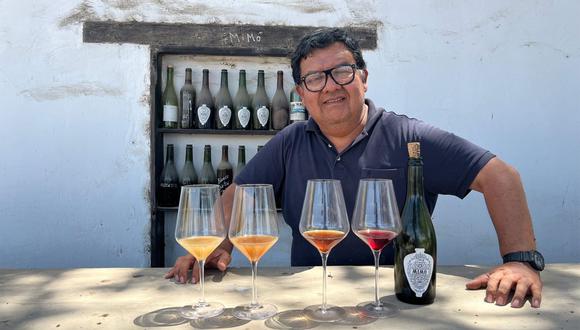 José Moquillaza elabora vinos a partir de uvas utilizadas tradicionalmente para el pisco. Fotógrafo: Marcelo Rochabrun/Bloomberg