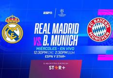 STAR Plus EN VIVO - ver semifinal Real Madrid vs. Bayern hoy vía Streaming Online